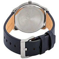 Movado Bold Quartz Grey Dial Blue Leather Men's Watch