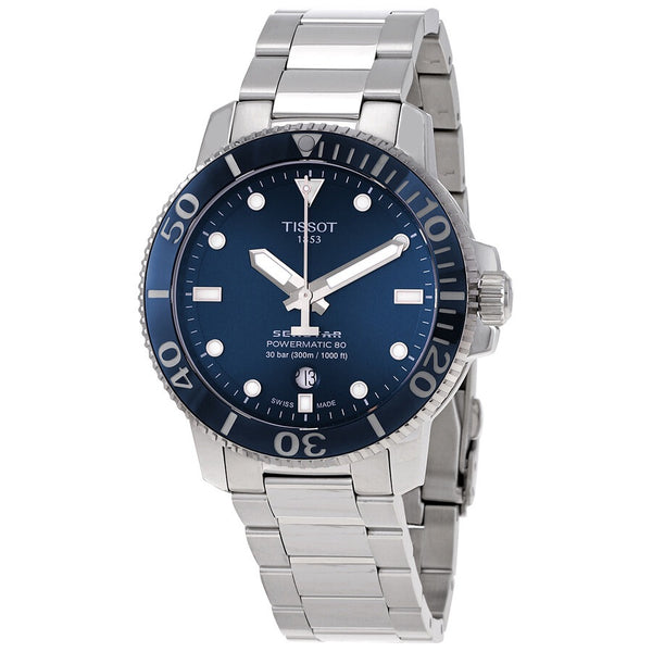 Tissot SEASTAR 1000 POWERMATIC 80 Automatic Blue Dial Men's Watch