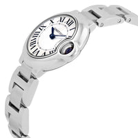Pre-Owned Cartier Ballon Bleu Silver Dial Stainless Steel Ladies Watch