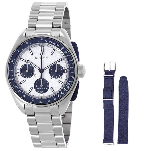 BULOVA Lunar Pilot Archive Chronograph Quartz Silver Dial Men's Watch