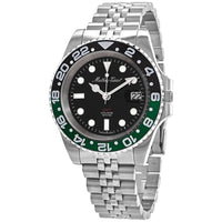 Mathey Tissot Mathy Vintage GMT Quartz Black Dial Sprite Bezel Men's