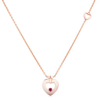 Pretty Woman 18k Rose Gold Heart Necklace