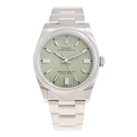 ROLEX  Oyster Perpetual 36 Automatic Chronometer Pistachio Dial Unisex Watch