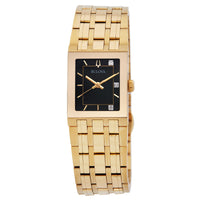 BULOVA Quadra Quartz Diamond Black Dial Ladies Watch