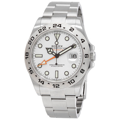 Rolex Explorer II GMT Automatic Chronometer White Dial Men's Watch