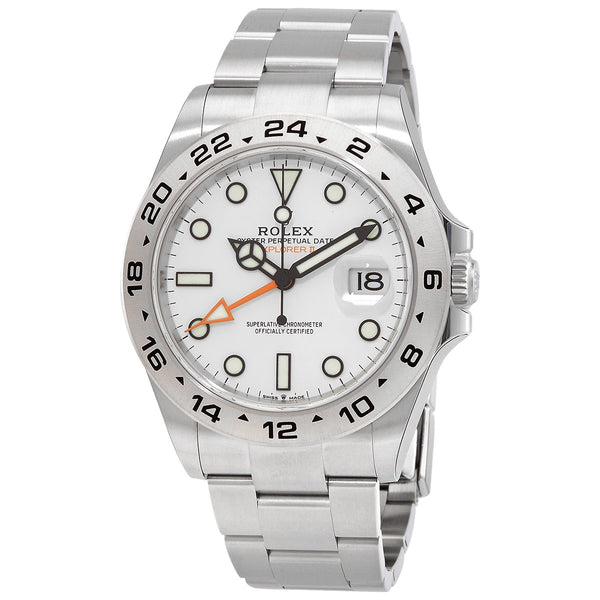 Rolex Explorer II GMT Automatic Chronometer White Dial Men's Watch