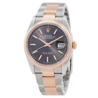 ROLEX Datejust Automatic Chronometer Grey Dial Watch