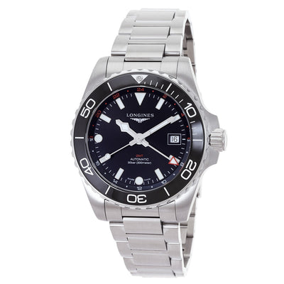 Longines Hydroconquest GMT Automatic Black Dial Men's Watch