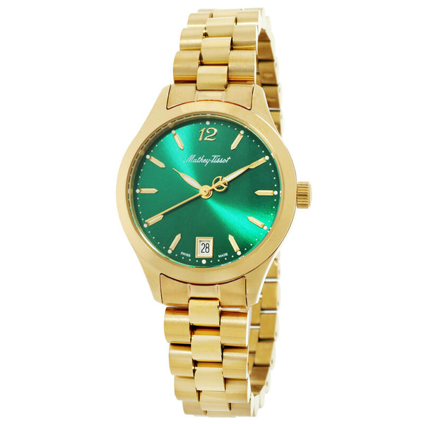 MATHEY-TISSOT Urban Metal Quartz Green Dial Ladies Watch