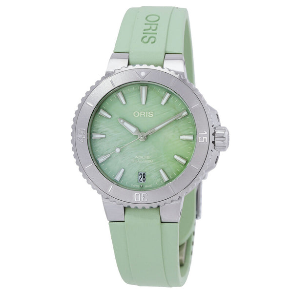 ORIS  Aquis Automatic Green Dial Ladies Watch