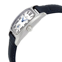 Hamilton Boulton Silver-White Dial Blue Leather Ladies Watch