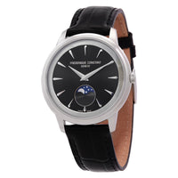 Frederique Constant Classics Moneta Moonphase Quartz Black Dial Watch