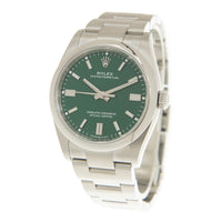 Rolex Oyster Perpetual Automatic Chronometer Green Dial Men's Watch