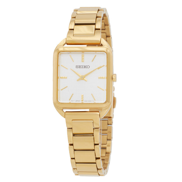 SEIKO Essentials Quartz Gold Dial Ladies Watch