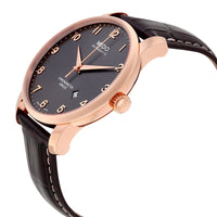 Mido Jubilee Automatic Black Dial Brown Leather Men's Watch