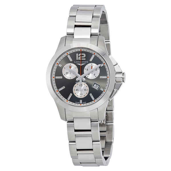 Longines Conquest Quartz Black Dial Men's Watch