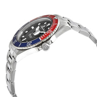 Mathey tissot Mathey Vintage Quartz Black Dial Pepsi Bezel Men's Watch