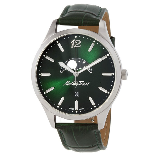 Mathey Tissot Edmond Moon Phase White Dial Men's Watch
