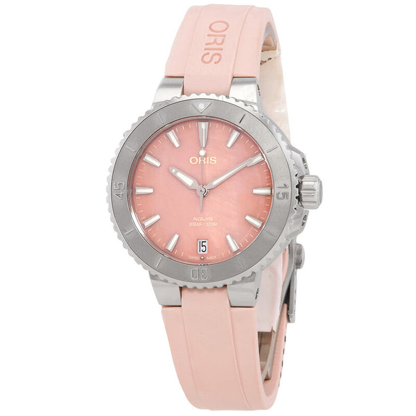 ORIS Aquis Date Automatic Pink Mother of Pearl Dial Unisex Watch
