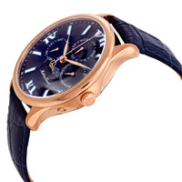 Mathey Tissot Edmond Moon Phase Blue Dial Men's Watch