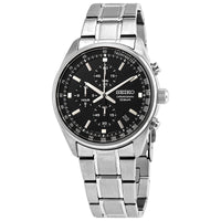 SEIKO Chronograph Quartz Black Dial Men's Watch
