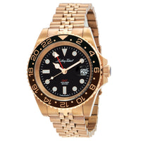 Mathey-Tissot GMT Quartz Black Dial Men's Watch
