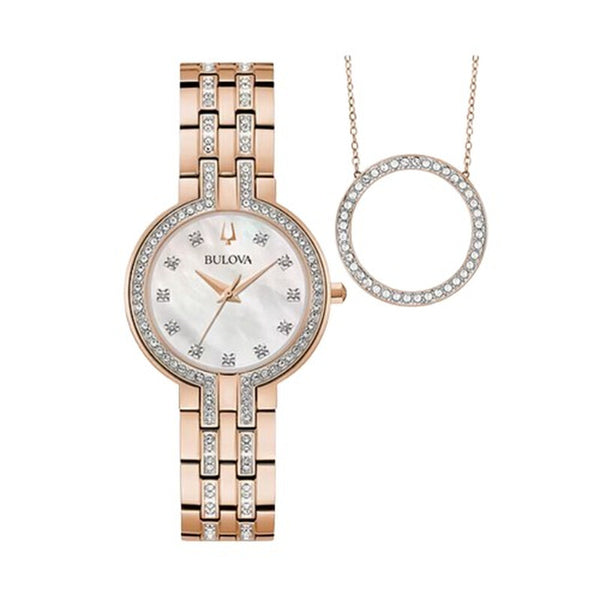 BULOVA Classic Quartz Crystal Ladies Watch